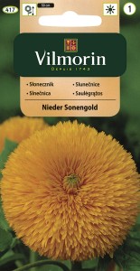 Słonecznik pełnokwiatowy Sungold/Nider sonnengold 2g (Helianthus annuus nanum fl.pl.) 