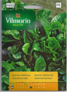 Szpinak sałatkowy pnący (miłowój biały,jagodnik biały) 3g  nasiona