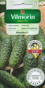 Ogórek Alhambra F1 partenokarpiczny 3g nasion  odporny na choroby