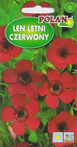 Len letni czerwony 1g (Linum grandiflorum rubrum) nasiona   