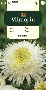 Aster chiński książęcy Balbinka biały 0,5g nasiona (Callistephus chinensis)     