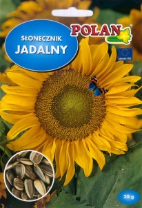 Słonecznik ogrodowy, jadalny 20g  nasiona paskowane