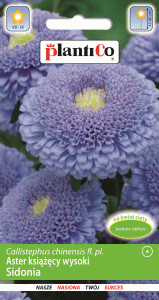 Aster chiński wysoki Sidonia niebieski 1g (Callistephus chinesis fl.pl.) nasiona 