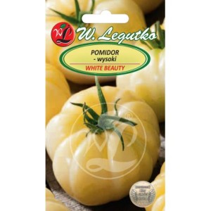 Pomidor wysoki, gruntowy, biały, White Beauty 0,2g (nasiona)