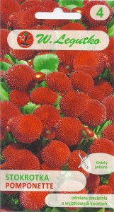 Stokrotka pomponowa czerwona 0,1g (Bellis perennis) nasiona