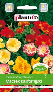Maczek kalifornijski,Eszlocja,Pozłotka  mix 1g (Eschschlotzia californica) nasiona