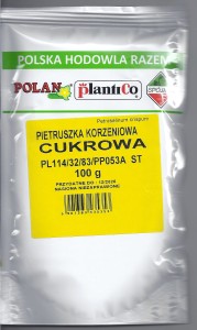 Pietruszka korzeniowa Cukrowa 100g nasiona 