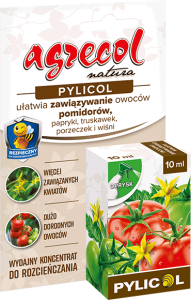 Pylicol 10ml ułatwia zawiązywanie owoców pomidorów.paprtyki,truskawek,porzeczki,wiśni