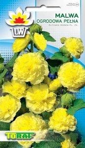 Malwa ogrodowa pełna żółta 0,5g (Alcea rosea) nasiona