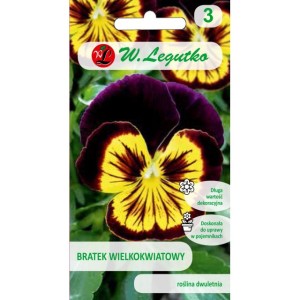 Bratek szwajcarski wielkokwiatowy mahoniowo-żółty 0,3g