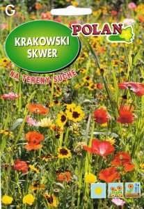 Kwiatowa łąka mieszanka Krakowski Skwer kwiaty na tereny suche 10g