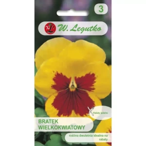 Bratek wielkokwiatowy Early Yellow Red Blotch 0,4g (Viola x wittrockiana)