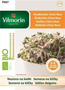 Rzodkiewka China Rose BIO nasiona na kiełki 10g