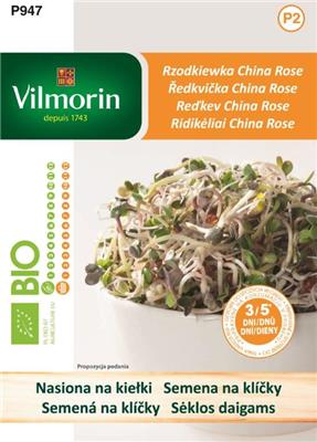 Rzodkiewka China Rose BIO nasiona na kiełki 10g