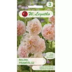 Malwa ogrodowa łososiowa 0,5g (Alcea rosea fl.pl.) 