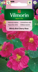 Nasturcja wieksza Whirly Bird Cherry Rose 2g nasiona 