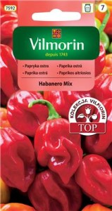 Papryka ostra chili Habanero mix kolorów 25 nasion
