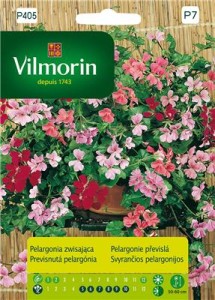 Pelargonia zwisająca mix 5 nasion  (bluszczolistna)