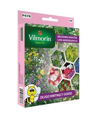 Mieszanka kwiatów i ziół miododajnych "Długo Kwitnący Ogród" 100g nasion (łąka kwietna)