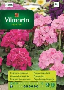 Pelargonia rabatowa różowa 10 nasion 
