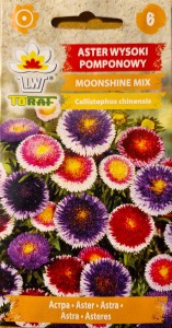 Aster wysoki pomponowy Moonshine mix 0,5g (Callistephus chinesis)