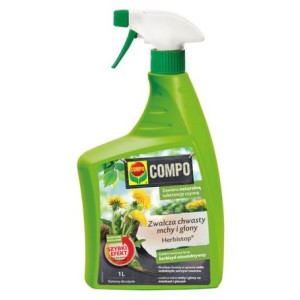 Herbistop Spray 1l niszczy chwasty i mech