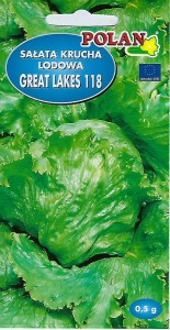 Sałata krucha lodowa Great Lakes 118 0,5g nasion