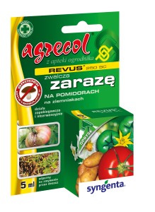 Revus 250SC 5ml zwalcza zarazę na ziemniakach i pomidorach,odporny na zmywanie przez deszcz.