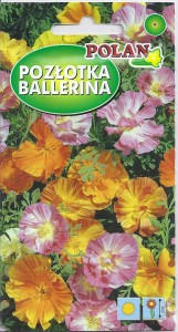 Pozłotka pełna Ballerina mix 500mg/Maczek Kalifornijski,Eszlocja ( Eschlozia californica) nasiona 