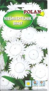 Nieśmiertelnik biały , Kocanka 1g (Helichrysum bracteatum monstrosum) nasiona   
